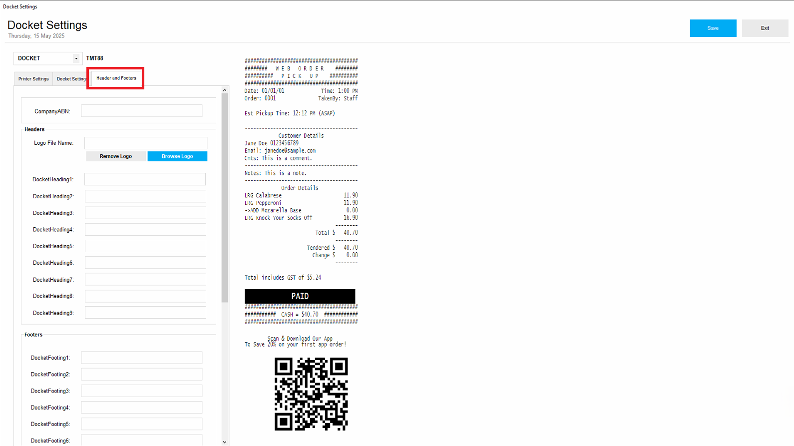 How to Add Store Logo to Docket Printer (Thermal printers only)