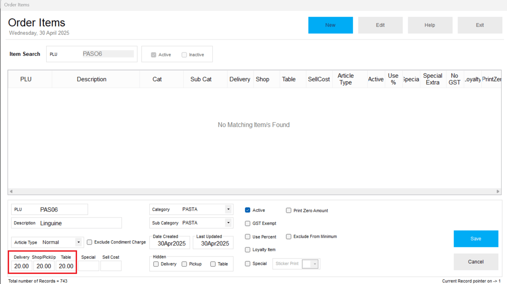 How to Add a New Item (PLU Code) to DPOS