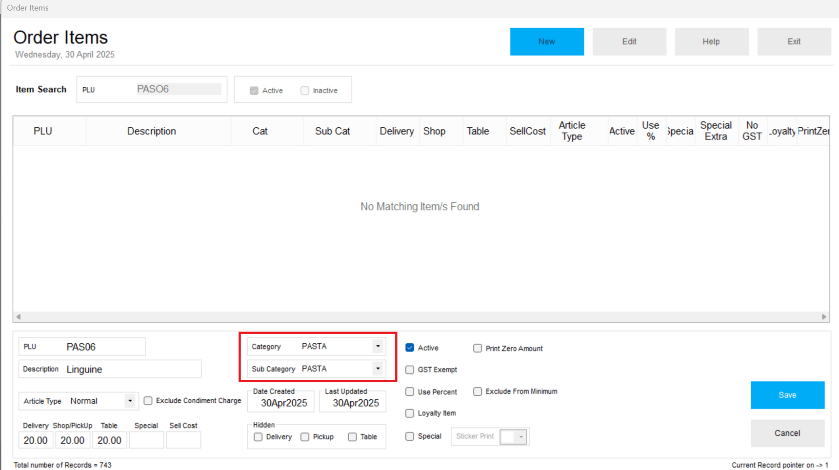 How to Add a New Item (PLU Code) to DPOS