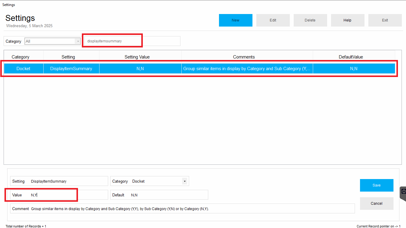 How to Categorize Items on Your Docket in DPos.