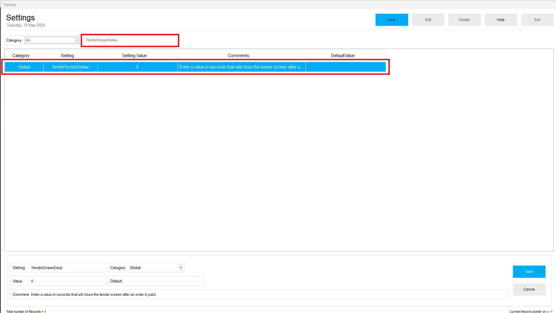 How to Increase the Display Duration of the DPOS Payments Screen