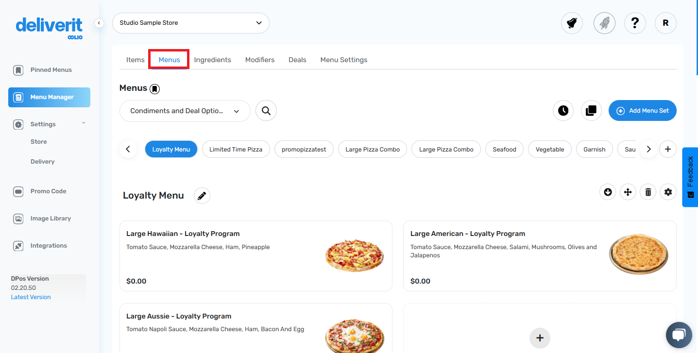 How to Reorganize Online Ordering Menu Categories via Studio