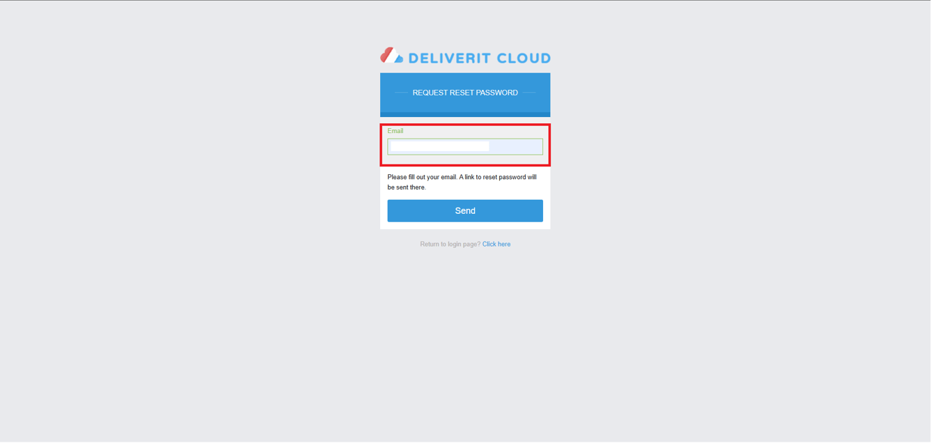 How to Reset Your Deliverit Cloud Password.