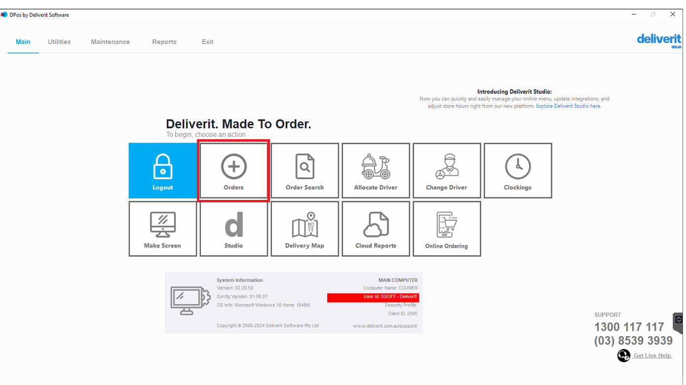 How to Take and Pay for a Shop / Counter Order on DPos.