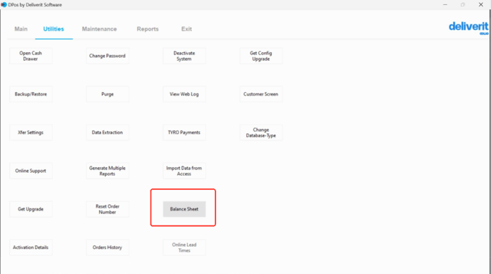 How to Access Your Balance Sheet on DPOS 4