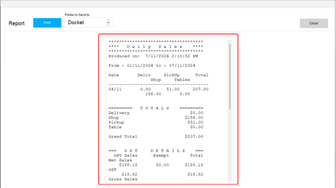 How to Run Daily Sales Reports on Dpos 8